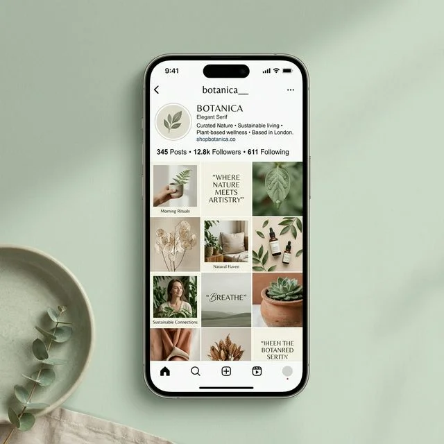Botanica Social brand identity preview